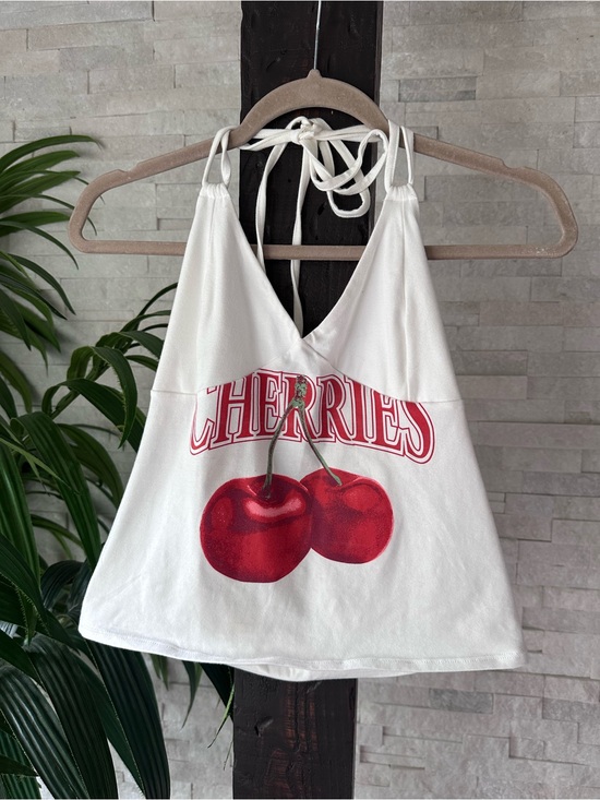 wild fable Tops - wild fable Cherries Halter Top Size M New with tags